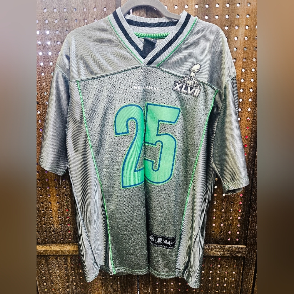 Nike Seattle Seahawks Richard Sherman Super Bowl Jersey Size Mens SZ 44